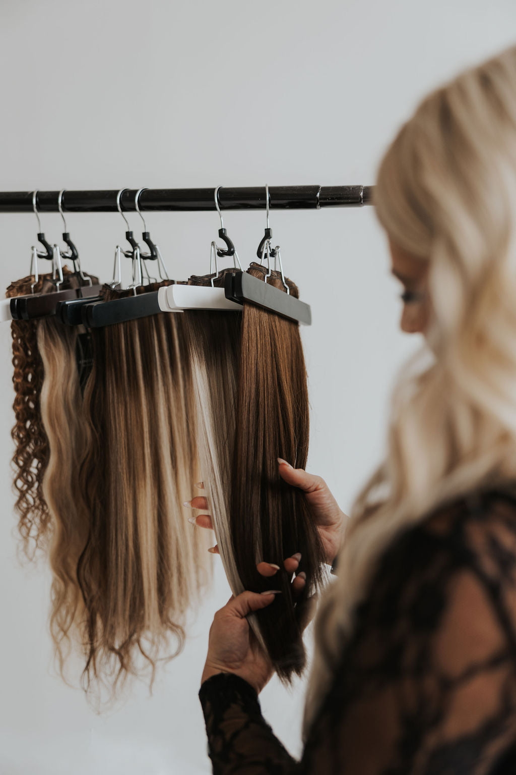 Jessie representing the Stitched Hair mission of luxury made simple