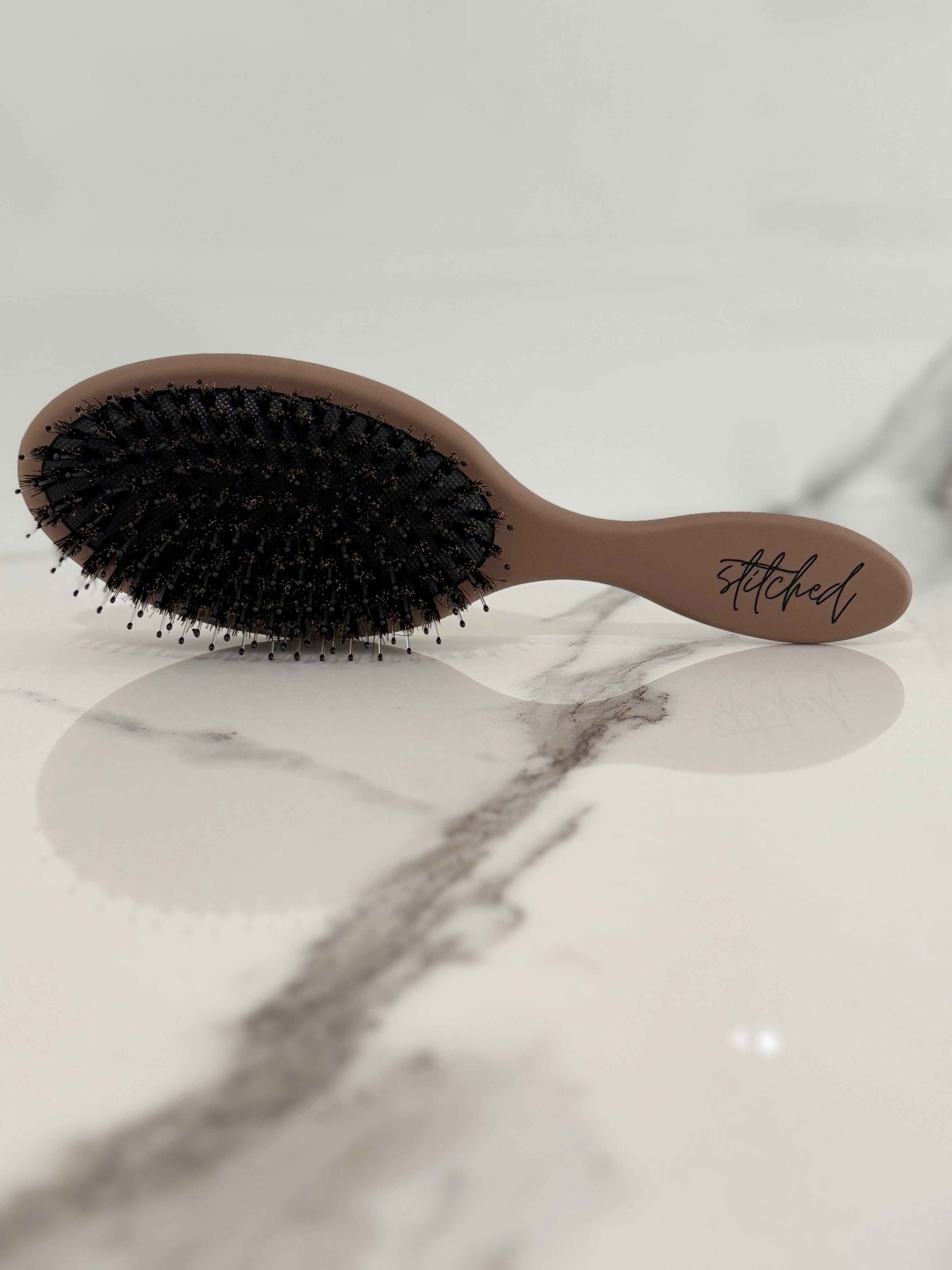 Professional hair extension maintenance brush for licensed stylists