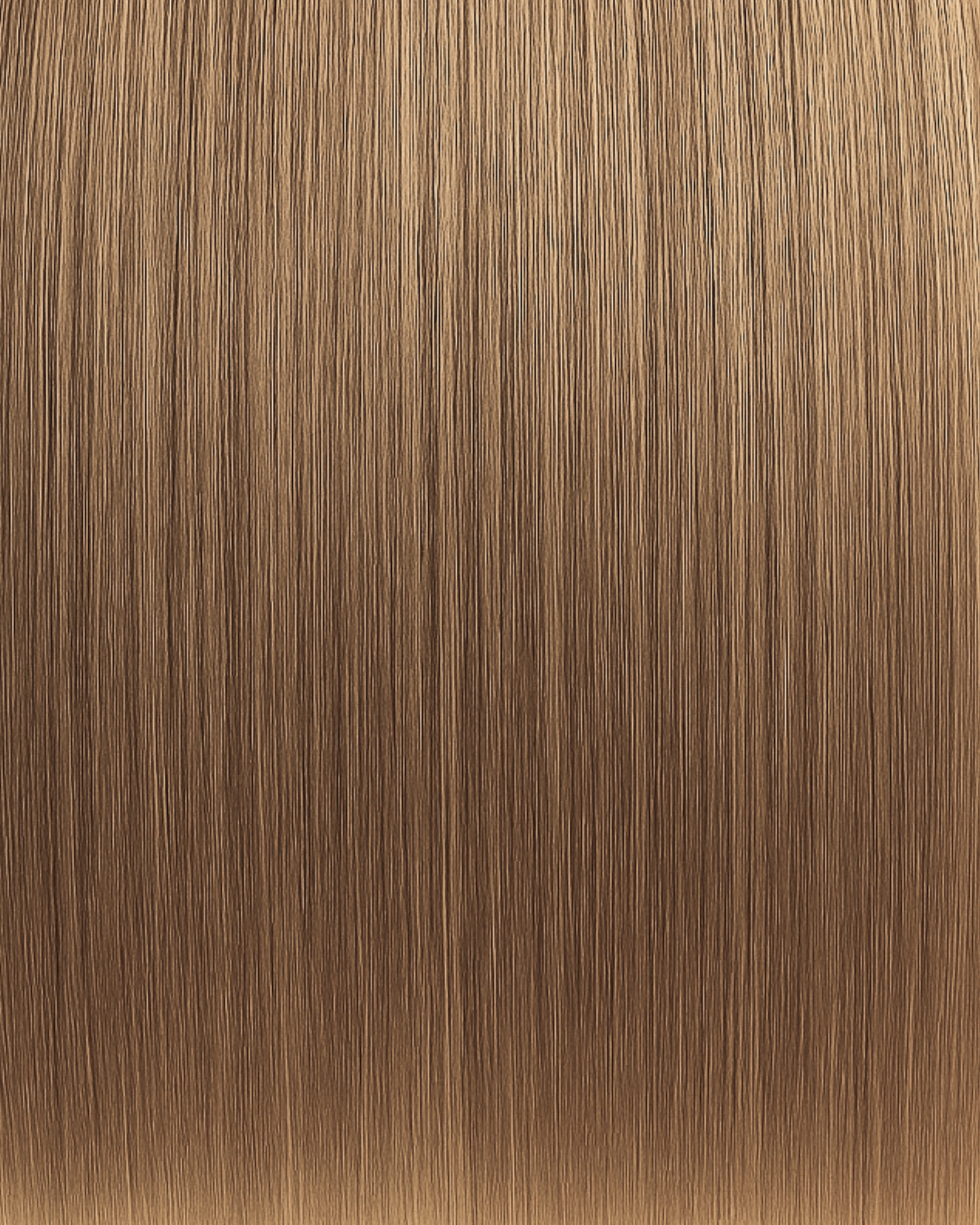 Stitched Hair Joy Seam Weft™ extensions in level 7 neutral brunette, shown in long straight strands with soft dimension.